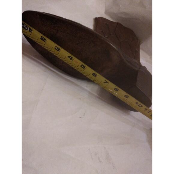 Rare designer DIFABRIZIO genuine lizard leather CUSTOM handmade BOOTS brown us10